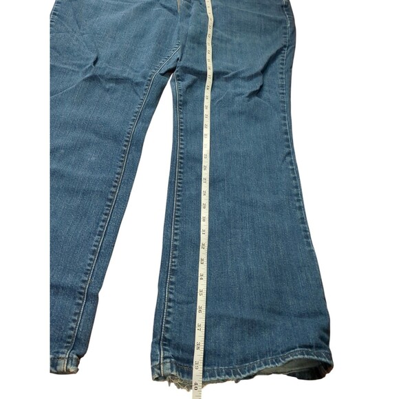 Levis Womens 509 Vitg Orange Tab Jeans Blue Stretch Frayed Hem Denim 20W Med - Picture 3 of 11